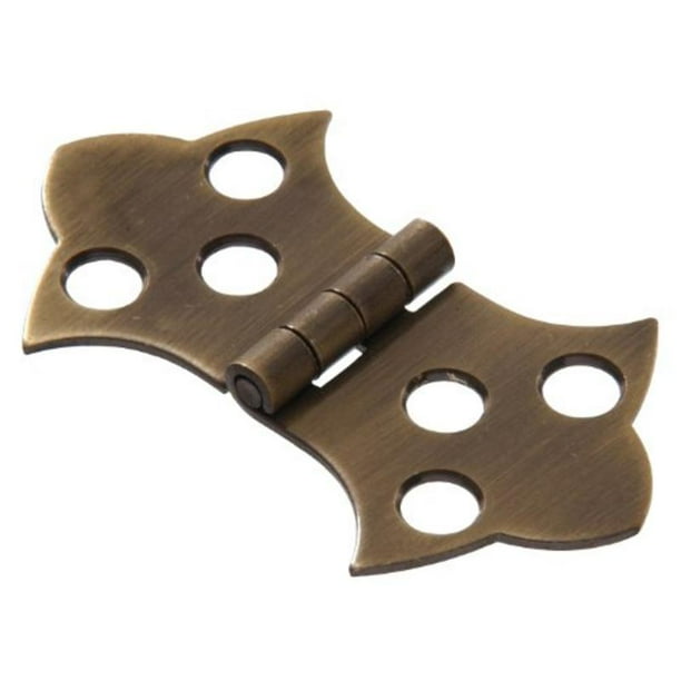 15/16 X 21/4" Solid Brass Decorative Hinge, Antique, Brass Finish