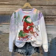 thumbnail image 2 of Women's Sweatshirts Merry Christmas Fleece Crewneck Sweaters Fashion Christmas Printed Long Sleeve Blouses Casual Loose Shirts Xmas Holiday Pullover Tops, 2 of 9
