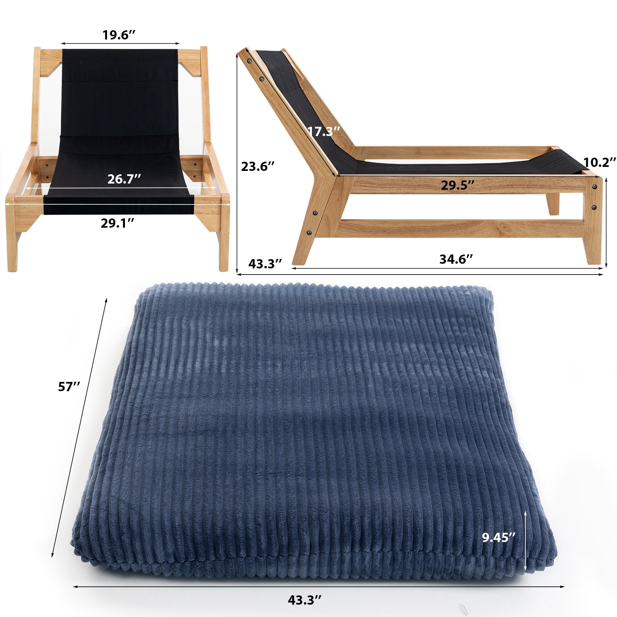 PORKISS Bean Bag Chair for Adults, Comfy Sofa Bean Bag Couch Lounge Soft Corduroy Material Furniture Gift High-Quality Lazy Sofa, Casual Single Sofa, Blue
