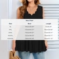thumbnail image 3 of CHUMUD Plus Size Workout Tank Tops for Women Athletic Loose Fit Top Trendy Sleeveless Ruffle V-Neck Babydoll Gym, 3 of 5
