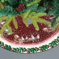 thumbnail image 6 of Christmas Tree Skirt Festive Base Covers, 35 Inch Non-Slip Mat Machine-Washable Gift for 6-7 Ft Trees Reusable Year After Year for Winter Weddings, 6 of 6