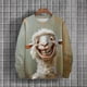thumbnail image 2 of Suéter de otoño e invierno para hombre con estampado 3D de animales, suéter deportivo para ciclismo, suéter cálido, moda urbana, informal, parodia para hombre, 2 of 4
