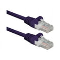 thumbnail image 1 of QVS - Patch cable - RJ-45 (M) to RJ-45 (M) - 7 ft - UTP - CAT 6 - molded, snagless, stranded - purple, 1 of 1