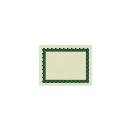 Great Papers Certificates 8.5" x 11" Beige and Matte Green 25/Pack (934225)