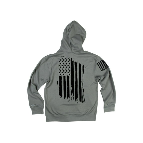 Nine Line America Tailgater Men's Hoodie - Heather Grey