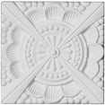 thumbnail image 1 of Ekena Millwork ROS02X02PM 2.38 x 2.38 x 0.5 in. Palmetto Beaded Rosette, 1 of 1