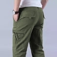 thumbnail image 4 of Men Breathable Utility Cargo Pants Rugged Light Multi Storage Tapered Outdoor Work Pants S-XL, 4 of 10