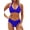 Blue, variant on Womens Two Piece Bikini Swimsuit Halter Top and Bottoms Bathing Suit Beach Vacation Set
