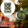 thumbnail image 1 of Fiudx Bolas Navideñas Decorativas Irregularidades para Árbol de Navidad, 40 Mm, Juego de 12 Unidas, 1 of 2
