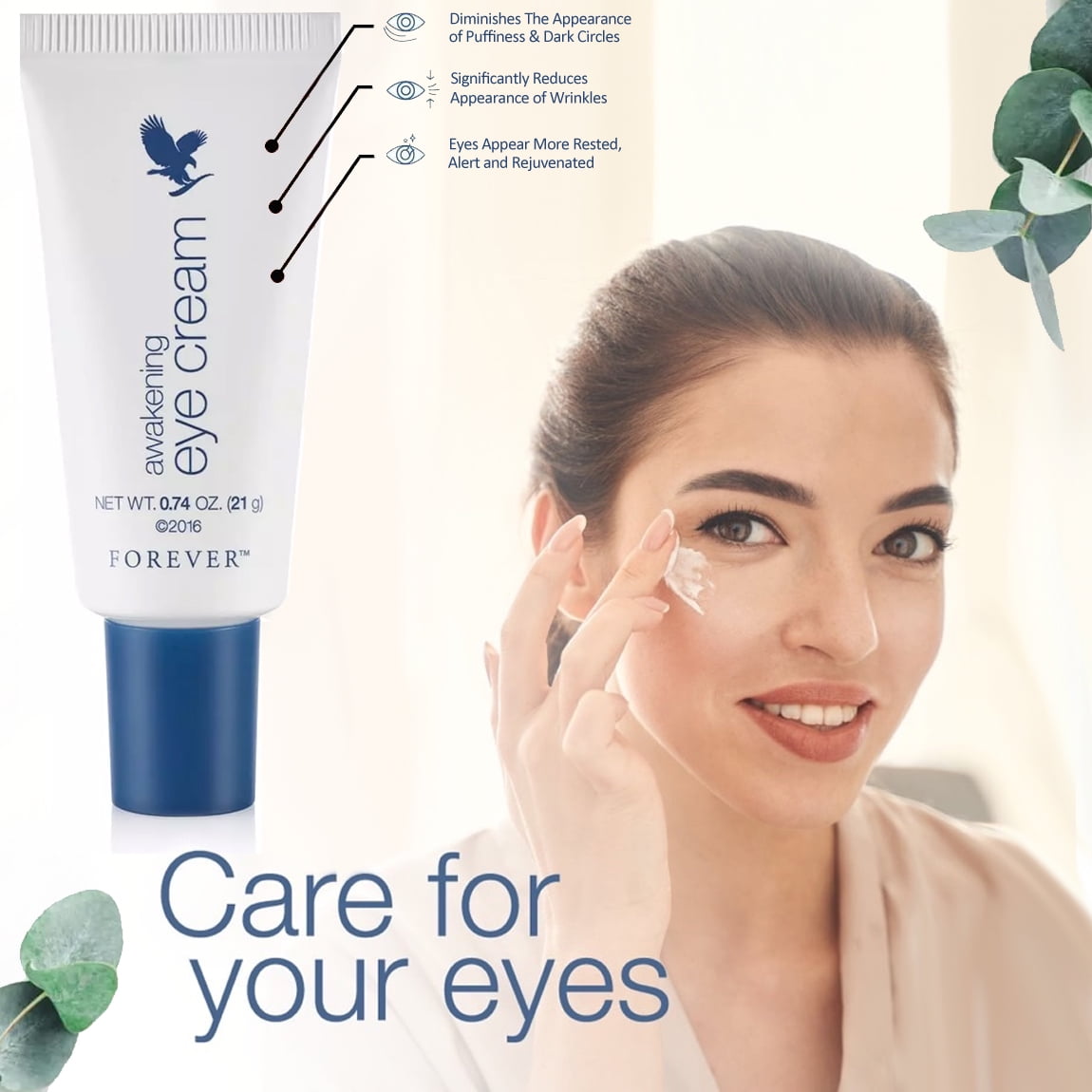 Forever Living Awakening Eye Cream 21g Reducing Wrinkles Appearance