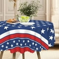 thumbnail image 4 of Red White Blue Dining Tablecloth Table Cover For Outdoor Dining Patriotic Stars, 4 of 12