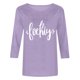 thumbnail image 4 of Mujeres Tres Cuartos de Manga Tops Día de la Mujer Impreso Cuello Redondo Blusa Suelta, Suéter de Manga Casual 3/4 para el Uso de Primavera Y Verano, 4 of 5