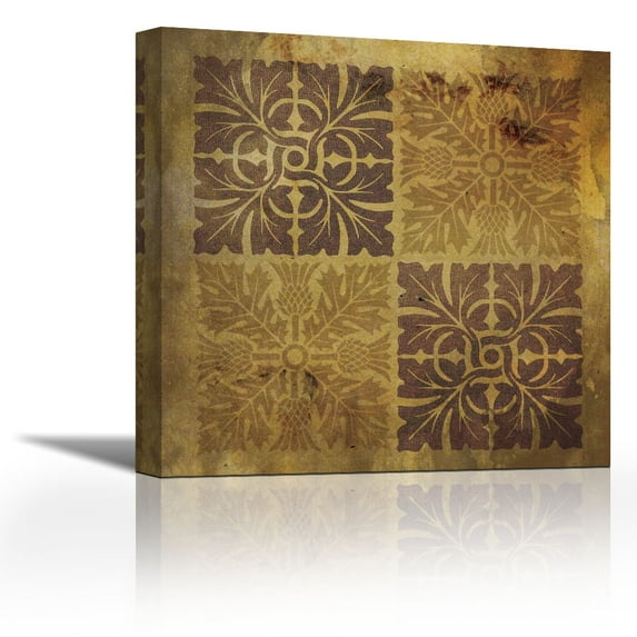 Pattern Patch Mate Single 6 - Contemporary Fine Art Giclee on Canvas Gallery Wrap - wall décor - Art painting - 32 x 32 Inch - Ready to Hang