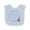Blue and White, variant on Inktastic Alaska Girl Forget-me-not Flower Girls Baby Bib