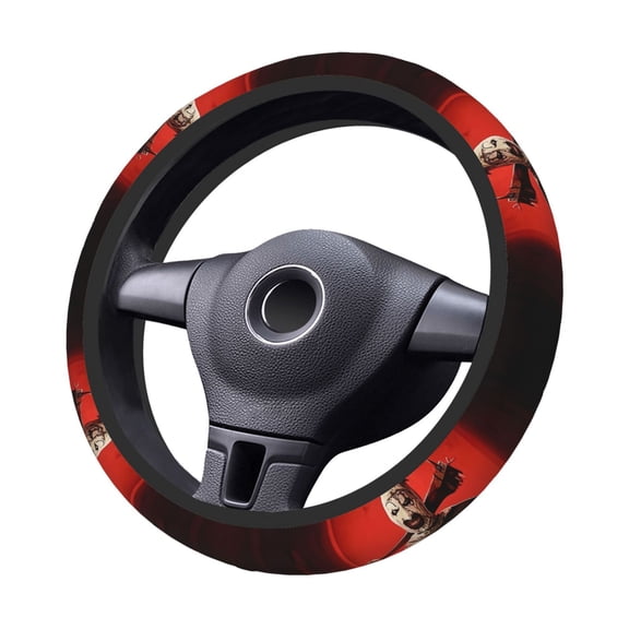 Terri-Fier Steering Wheel Cover Elastic Stretch Breathable Vehicle Steering Wheel Protector Car Interior Accessories