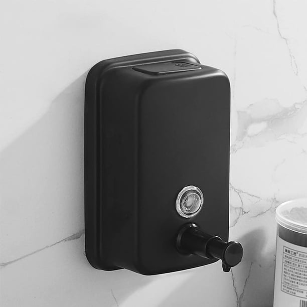 Dispensador de jabón de manos con bomba con sensor de niebla sin contacto - Dispensador de jabón montado en la pared - Dispensador de champú y loción desinfectante para baño (500ml) Kuyhfg Bienvenido a Kuyhfg