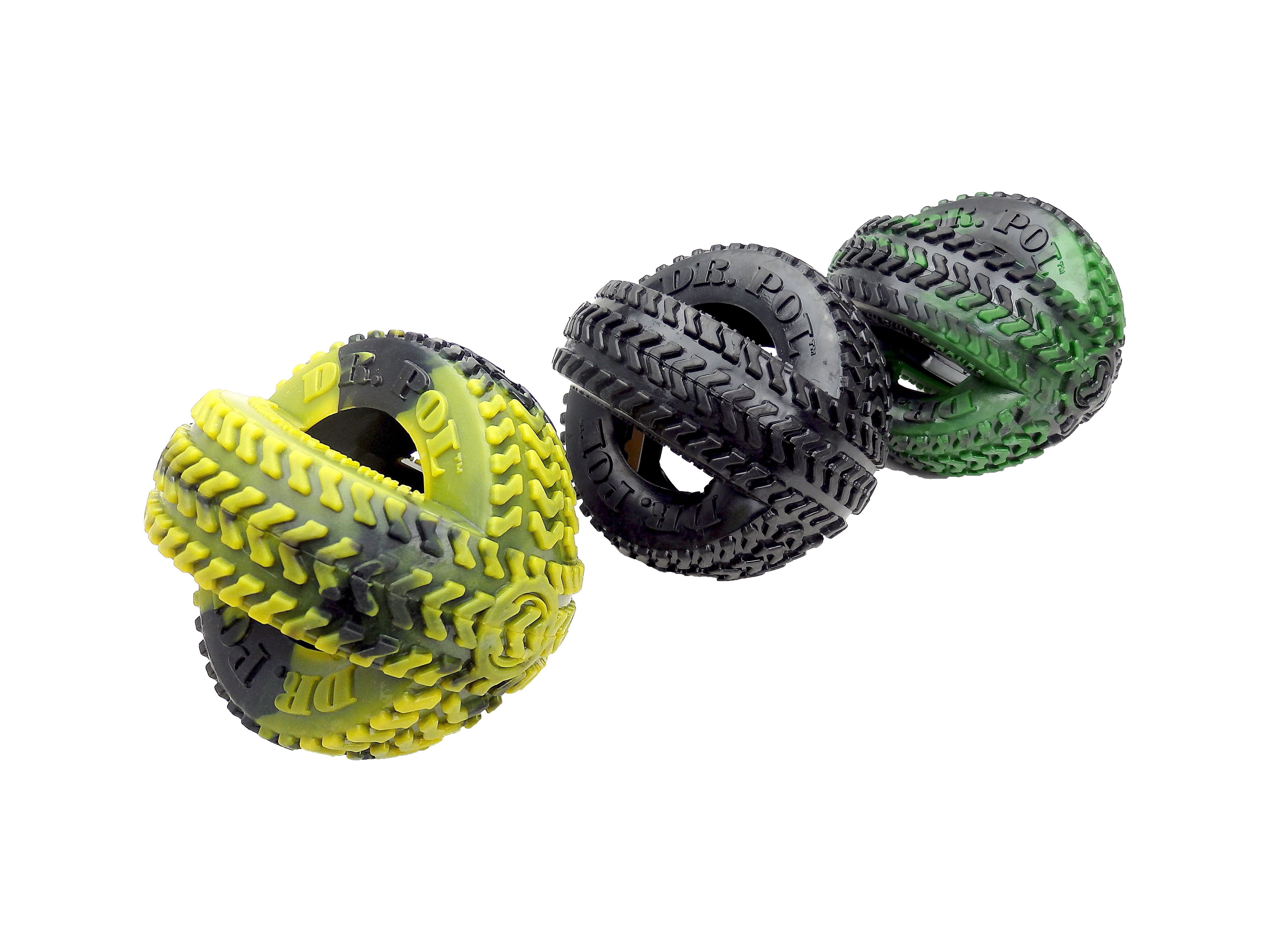Dr. Pol TPR Thread Tire Fetch & Chew Dog Toy -Black 4.5"