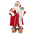 Santa in Robe and Slippers with Cocoa and Name List Indoor Décor, 18