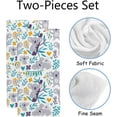 thumbnail image 2 of Fingertip Face Bath Towels Cute Koala Bear, Soft Absorbent Thin Guest Hand Towels, 2 Pack Decorative Dish Towels for Kitchen Bathroom Hotel Gym, 30x15 Inch, 2 of 6