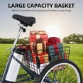 thumbnail image 4 of Emorefun 250W 36V Powered Electric Tricycle for Adults,7 Speeds 3-Wheel Folding Motorized Trike with Large Basket, up to 15.5 MPH, 4 of 6
