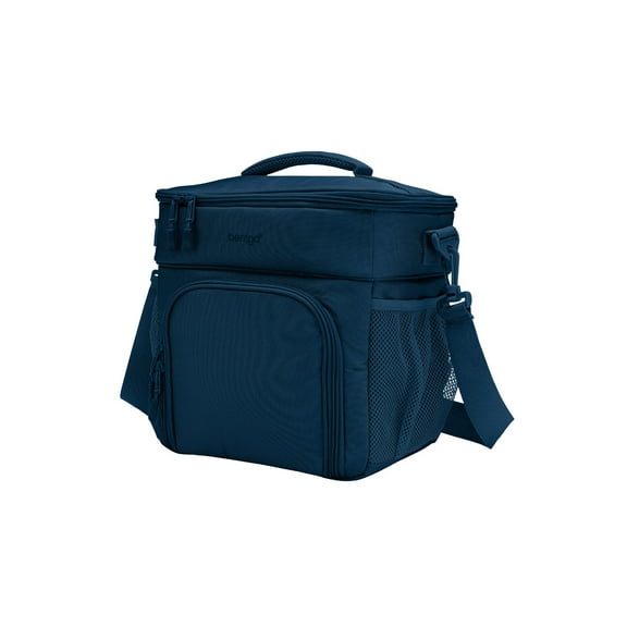 Bentgo Prep Deluxe Multimeal Bag - Premium Insulation with Water-Resistant Exterior & Interior, Holds 5 Meals, Keeps Meals Warm or Cool for up to 8 Hrs - Great for All Day Meal Prep (Navy Blue)