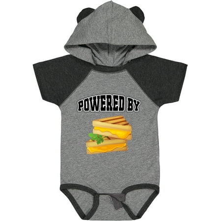 

Inktastic Powered by Grilled Cheese Sandwich Boys or Girls Baby Bodysuit