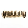 thumbnail image 4 of 14K Gold Plated Teeth Joker Grillz Top & Bottom Grill Set Halloween High Quality, 4 of 4