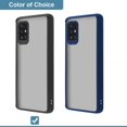 thumbnail image 4 of FROSTED 2TONE CAMERA LENS CASE FOR SAMSUNG GALAXY A51 5G-BLACK W/ ORANGE BUTTONS LUXMO No, 4 of 5
