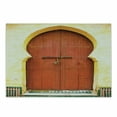 thumbnail image 1 of Architecture Cutting Board, Old Moroccan Historical Antique Locked Building Door Interior, Decorative Tempered Glass Cutting and Serving Board, in 3 Sizes, by Ambesonne, 1 of 2