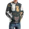 thumbnail image 5 of Cute Cat Pattern Design(2) 3d Sweatshirts Hoodie Fashion Casual Personality Men's Women Street Hoodie Pullovers Long Sleeve Comfortable Top, 5 of 6