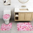 thumbnail image 5 of 4PCS Western Shower Curtain Set, Waterproof Fabric Pink Shower Curtain, Non-Slip Bath Mat Bathroom Rugs, Yellow Hot Pink Cowboy Boots Hat Preppy Bathroom Decor, Cowgirl Gifts for Women Girls, 5 of 7