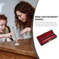 thumbnail image 3 of Miniature Flute Instrument Model Fake Flute Ornament Mini Instrument Decoration for Dollhouse, 3 of 9
