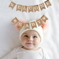 thumbnail image 2 of Welcome Baby Letter Banner 13pcs Set Fashionable Cloth Forked Tail Shaped Banner for Party Decoration, 2 of 7