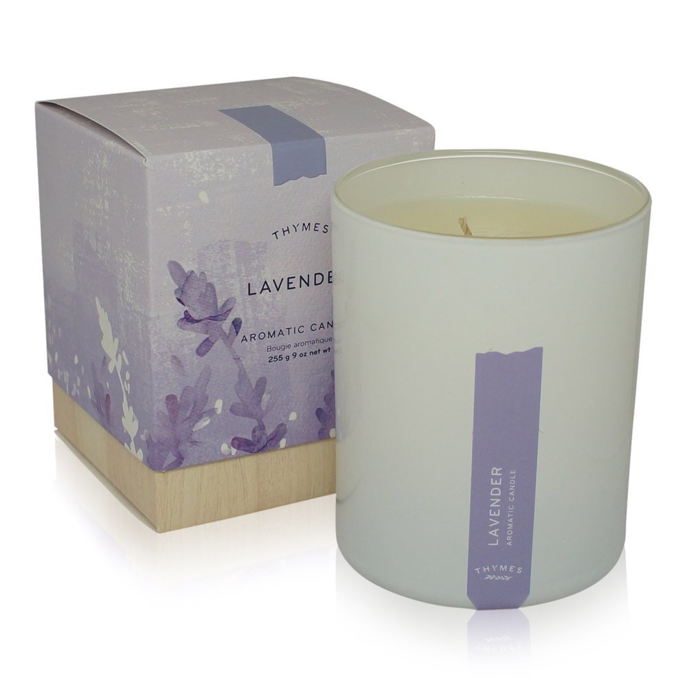 Thymes Lavender Aromatic Candle 9 Oz