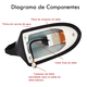 thumbnail image 4 of Antena Aleta Tiburon  Bloosom Auto Funcional Radio Fibra De Carbono, 4 of 4