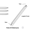 thumbnail image 2 of PRO Capacitive Resistive Stylus Universal 2 in 1 Compatible with Samsung Galaxy Tab S7/S7+/S6/Lite/S5e/Plus High Sensitivity & Precision 3 Pack! (SILVER), 2 of 5
