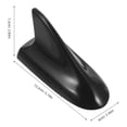 thumbnail image 2 of OUNONA 2Pcs Car Shark Fin Roof Spoiler Cover Durable Car Exterior Decoration Accessory, 2 of 8