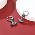 thumbnail image 3 of FaithHeart Viking Thor Hammer Earrings for Men Women Stainless Steel Norse Mythology Ear Drops Punk Jewelry Gift for Dad Grandpa Fathers Day Christmas, 3 of 10