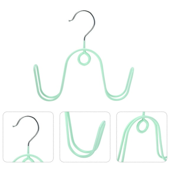 Masteelf  2 Pcs Boots Hanger Shoes Hanging Hooks Clothes Drying Racks Slippers Green