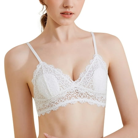 

NECHOLOGY Running Girl Sports Bras For Women Womens Satin Tracings Minimizer Bra Maximum Support Underwire Bra White Medium
