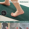 thumbnail image 4 of Alfombras de baño TYUU superabsorbentes, antideslizantes, lavables, de color verde oscuro, 4 of 9