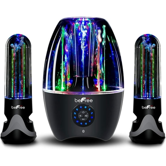 beFree Sound 2.1 Channel Bluetooth Multimedia LED Dancing Water Sound System