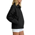 thumbnail image 6 of Jsaierl Women's Collared Zip Up Lightweight Jacket Long Sleeve Sporty Casual Bomber Coat with Zippered Pockets Daily Outdoor Top, 6 of 7