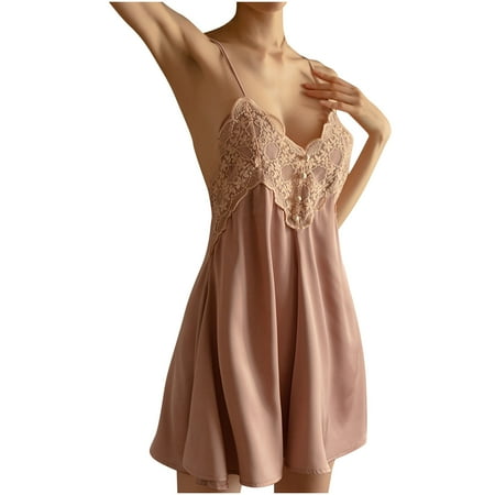 GERsome Women s Lingerie Lace Chemise Nightgown Bridal Nightie