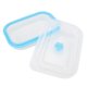 thumbnail image 1 of Lonchera de silicona BuyweekMX 600 ml Rectangular Plegable Azul, 1 of 5