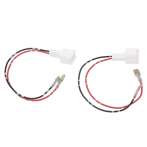 Arnés de cableado para altavoz de audio de automóvil, 2 piezas, 10 W, accesorio de audio para automóvil, cable de alimentación para altavoz de automóvil, aspecto llamativo