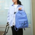 thumbnail image 3 of Mochila estampada para mochila de estudiante, mochila escolar con fiambrera (azul) Ndcxsfigh Para Estrenar, 3 of 5