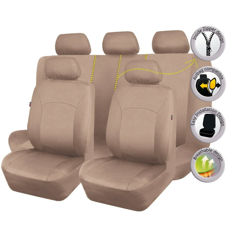 Flying Banner Universal Automotive Full Set Car Seat Covers Polyester Split 40 60 50 50 60 40