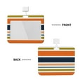 thumbnail image 2 of Kdxio Colorful Pastel Stripes Card Badge Holder Work Badge Sleeve for Office, School, Factory, ID Credit Cards, Driver Licenses and Passes, 2 of 7