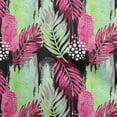 thumbnail image 1 of oneOone Tissu Polyester Spandex Rose Feuilles Matériel de Robe Tissu Imprimé Tissu au Mètre 56 Pouces de Large-J6, 1 of 5